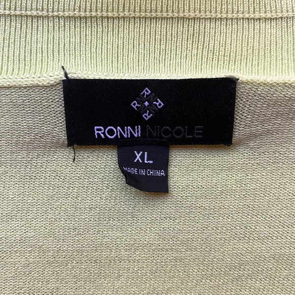 Y2K Ruffle Cardigan In Shade Lime Green, Circa 2007 Size: XL - Picture 5 of 16